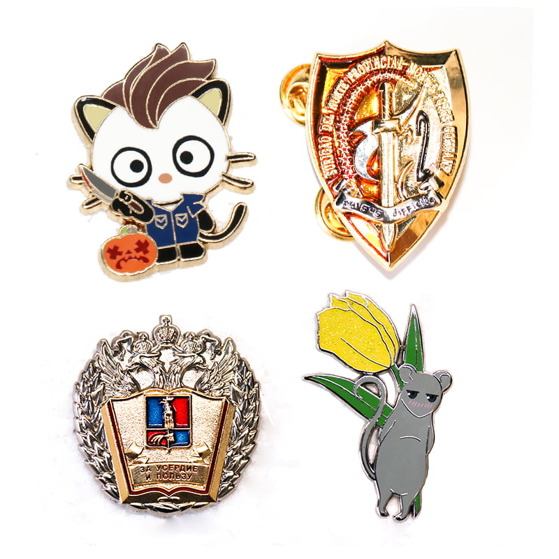 Custom metal badges collection